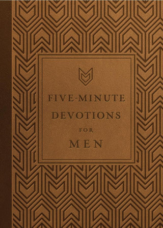 Five-Minute Devotions for Men hardcover devotional book

Christian men’s devotional book with brown embossed cover

Five-Minute Devotions for Men daily faith devotional

Men’s Christian devotional for daily strength and guidance

Five-Minute Devotions for Men by Bob Barnes book cover