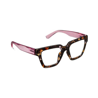 "Take A Bow Pink Botanico/Pink Peepers Blue Light glasses with bold square frame"

"Chunky square Take A Bow Pink Botanico/Pink glasses with animal print and colorblock design"

"Oprah’s Favorite 2022 Take A Bow Peepers eyewear in Pink Botanico/Pink"

"Eco-friendly Blue Light glasses in bold Pink Botanico/Pink with unique square shape"