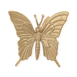 Gold aluminum butterfly and dragonfly nature décor set of three