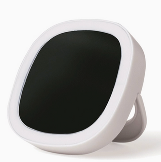 LED light up mini makeup mirror with 12 lights and compact travel design