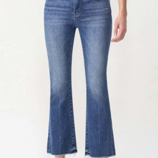 Virtuous High Rise Kick Flare Jean