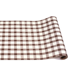Brown painted check paper table runner

Brown gingham-style paper table runner roll

Fall checkered paper table runner

Brown plaid disposable table runner

Thanksgiving brown check table runner