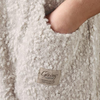 “Cream Giving Shawl folded in gift box with bookmark”

“Soft neutral shawl with pockets and inspirational message”

“Demdaco Giving Shawl in cream with cozy fabric and deep pockets”

