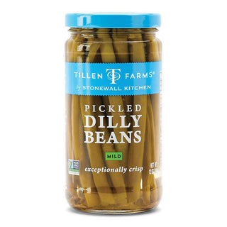 “Stonewall Kitchen Mild Pickled Dilly Beans jar”

“Crunchy pickled green beans in glass jar”

“Stonewall Kitchen pickled dilly beans mild flavor”

“Jar of crisp pickled green beans with dill”

“Gourmet mild dilly beans for snacking and salads”
