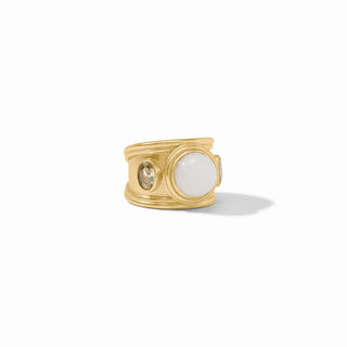 Julie Vos Portofino Stone Ring White Jade