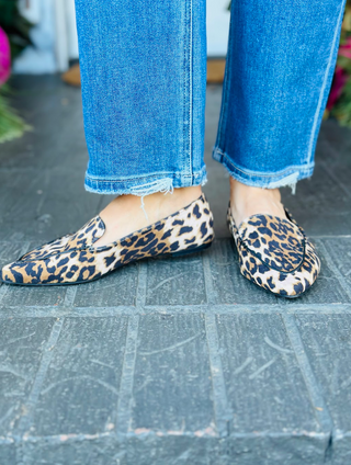 Leopard Loafer Flats