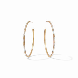 Windsor Hoop Earrings by Julie Vos

18K gold plated hoop earrings with cubic zirconia

Julie Vos Windsor gold crystal hoop earrings

Sparkling gold hoops with cubic zirconia stones

Elegant Windsor hoop earrings by Julie Vos
