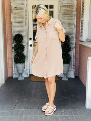 Noemi Light Mocha Dress