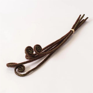 24-inch faux fiddle head fern bud bunch featuring realistic curled fern stems with flexible wire for floral arrangements, wreaths, and botanical décor.