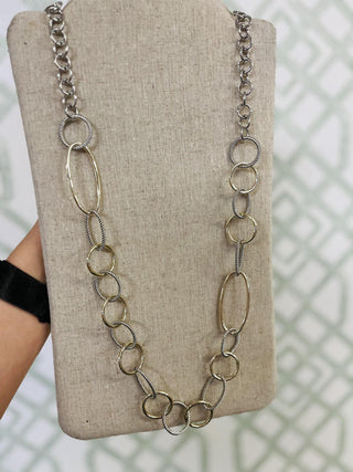 Big Links Gold & Silver Necklace