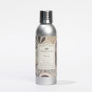Greenleaf Haven scent candle with seashore breeze lavender musk fragrance