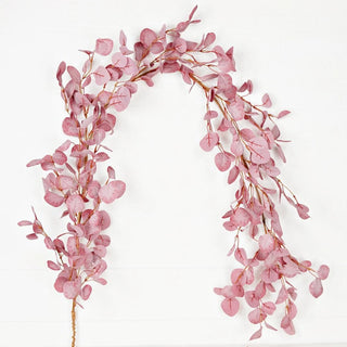 5ft plum silver dollar leaf garland for fall décor

Artificial eucalyptus garland in plum tones

Plum-colored silver dollar leaf garland for autumn styling

Faux plum eucalyptus garland with round leaves

Fall plum leaf garland for mantels and tables