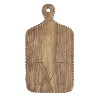 Mango wood mini cutting board with laser etched monogram