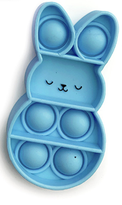 Mini Easter bunny pop fidget toy in pastel yellow

Pastel blue bunny pop-it sensory fidget toy

Easter bunny bubble pop fidget toy for kids

Mini silicone bunny pop fidget Easter basket stuffer

Cute bunny shaped pop fidget toy in assorted colors