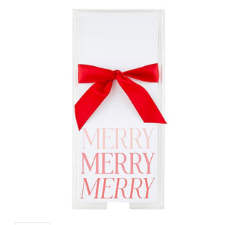 Merry Notepad With Acrylic Tray