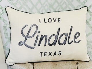 I Love Lindale Texas Pillow