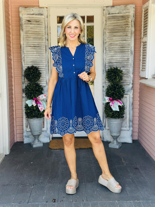 Oakes Embroidered Dress