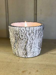 Swan Creek White Woods Round Pot Candle burning

Rustic bark-textured round candle by Swan Creek

White Woods soy wax candle in round wood-look pot

Hand-poured Swan Creek candle with 35-hour burn time

Woodland-inspired round pot candle with soy wax