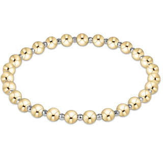 enewton Bright Silver Faceted Hematite Grateful Pattern 5mm Bead Bracelet