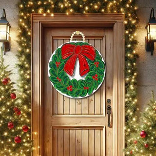 Christmas Wreath Door Hanger