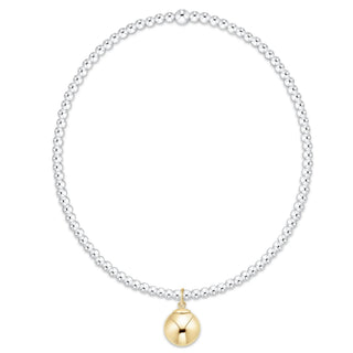 enewton Classic Mixed Metal 2mm Bracelet - Classic Gold 8mm Charm