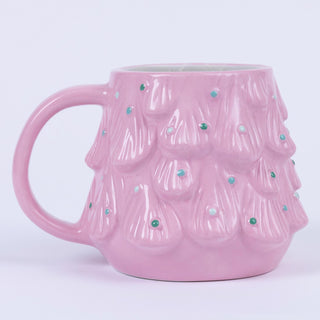 Pink Christmas Tree Mug