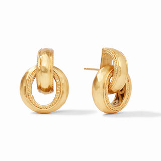 Julie Vos Cannes Doorknocker Earring Gold