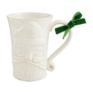 Santa White Christmas Mug