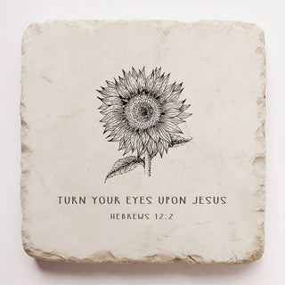 Sunflower Hebrews 12:2 Small Block