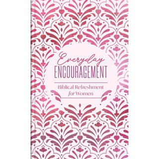 Everyday Encouragement devotional book for women with pink patterned cover