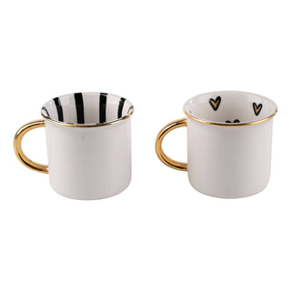 Gold Mr. & Mrs. Mug