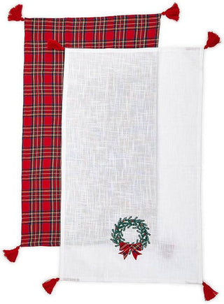 Tartan Wreath Traditions Dish Towel Set