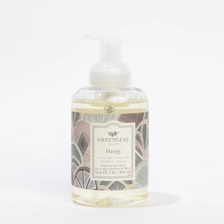 Greenleaf Haven scent candle with seashore breeze lavender musk fragrance
