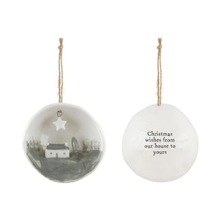 Half Circle Porcelain Ornaments