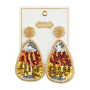 Candy Corn Beaded Earrings