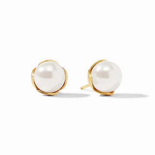 Penelope Stud Earrings with pearls by Julie Vos

24K gold plated Penelope pearl stud earrings

Julie Vos Penelope gold and pearl studs

Classic pearl stud earrings with gold setting

Elegant gold and pearl stud earrings by Julie Vos