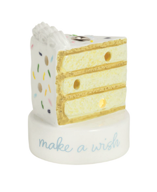 Cake candle holder LED sitter with birthday candle well