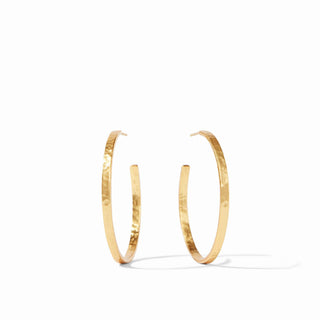 Crescent Hoop Earrings in gold by Julie Vos

24K gold plated medium Crescent hoop earrings

Julie Vos Crescent gold hammered hoop earrings

Elegant gold hoop earrings by Julie Vos

Medium hammered gold hoops for pierced ears