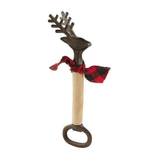 Red Check Deer Bottle Opener