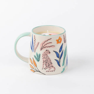 Sweet Grace Cheetah Mug Candle