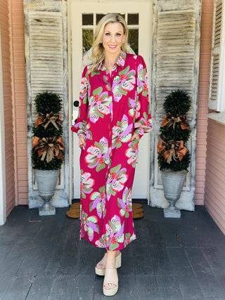 Ava Center Stage Plum Dress