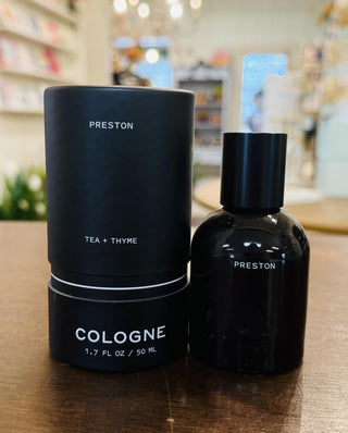 Preston Cologne 1.7 oz in black bottle and packaging