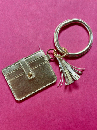 Silver Key Ring With Wallet