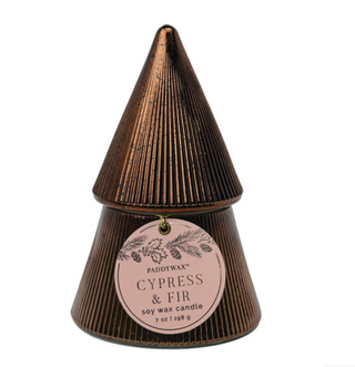 Cypress & Fir Stacked Tree Candle