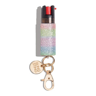 Pepper spray with keychain and charm compact personal safety spray