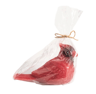 Cardinal-shaped flameless candle with LED flame

Hand-painted red cardinal wax candle decoration

Cardinal flameless LED candle wrapped for gifting

Realistic bird-shaped wax candle with faux flame

Red cardinal LED candle home décor accent