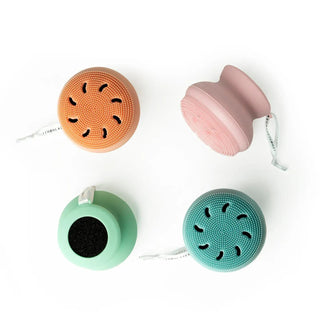 Silicone body scrubber with soft bristles and hanging loop

Eco-friendly silicone body scrubber for gentle exfoliation

In-shower silicone body brush with suction cup

Reusable silicone scrubber alternative to loofah