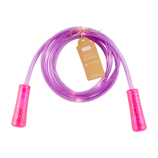 Light up jump rope with LED lights for kids

Motion activated LED jump rope in bright colors

Kids glowing jump rope outdoor play

LED light up jump rope for children ages 3+

Colorful light up jump rope toy
