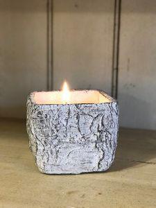 Swan Creek White Woods Small Square Pot Candle burning

Rustic bark-textured square candle by Swan Creek

White Woods soy wax candle in natural wood-look pot

Small square Swan Creek candle with 45-hour burn time

Hand-poured soy candle in rustic white bark container