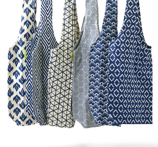 Chinoiserie Blue & White Reusable Market Bag